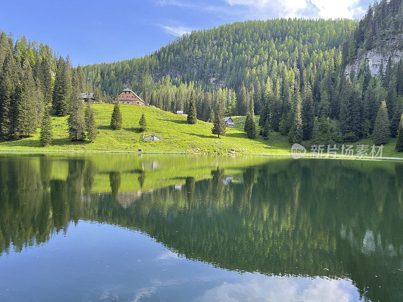 湖上的山地牧场Planina pri Jezeru，朱利安阿尔卑斯山